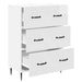 Dulap cu sertare Alb foarte lucios 66 x 34,5 x 89,5 cm - WALTI WALTI