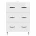 Dulap cu sertare Alb foarte lucios 66 x 34,5 x 89,5 cm - WALTI WALTI