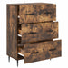 Dulap cu sertare Stejar fumuriu 66 x 34,5 x 89,5 cm - WALTI WALTI