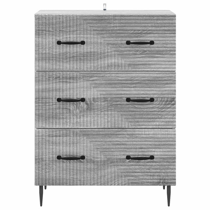 Dulap cu sertare Sonoma gri 66 x 34,5 x 89,5 cm Lemn prelucrat - WALTI WALTI