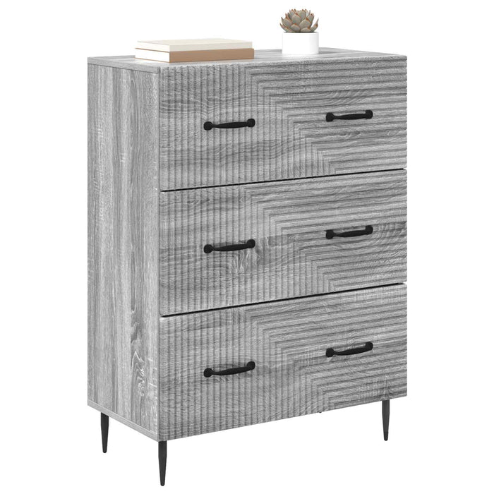 Dulap cu sertare Sonoma gri 66 x 34,5 x 89,5 cm Lemn prelucrat - WALTI WALTI