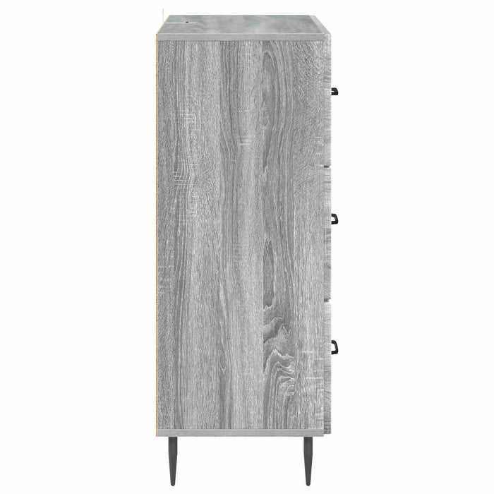 Dulap cu sertare Sonoma gri 66 x 34,5 x 89,5 cm Lemn prelucrat - WALTI WALTI