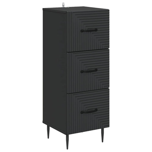 Dulap cu sertare Negru 33 x 34,5 x 89,5 cm Lemn prelucrat - WALTI WALTI