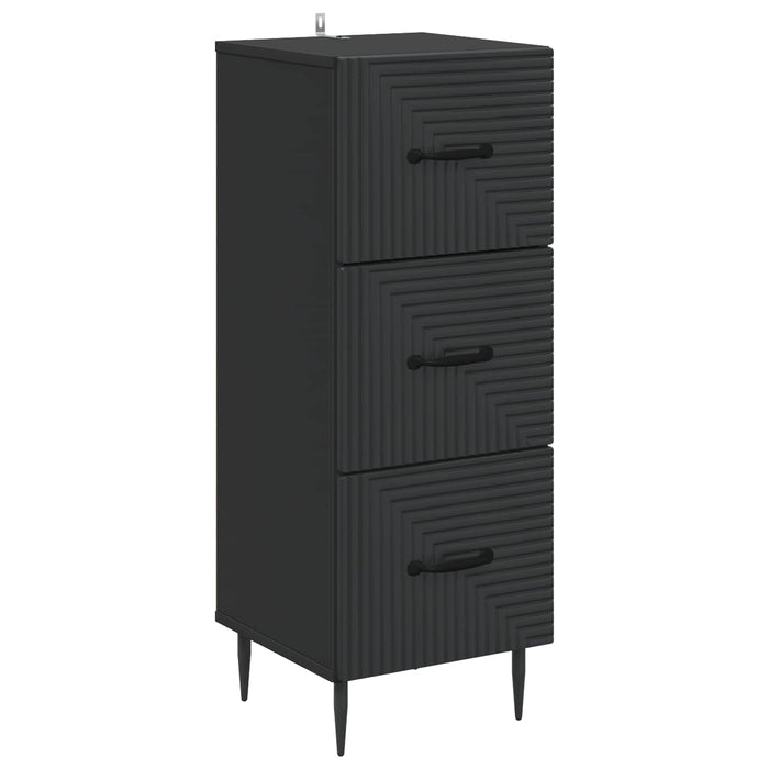 Dulap cu sertare Negru 33 x 34,5 x 89,5 cm Lemn prelucrat - WALTI WALTI
