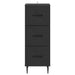 Dulap cu sertare Negru 33 x 34,5 x 89,5 cm Lemn prelucrat - WALTI WALTI