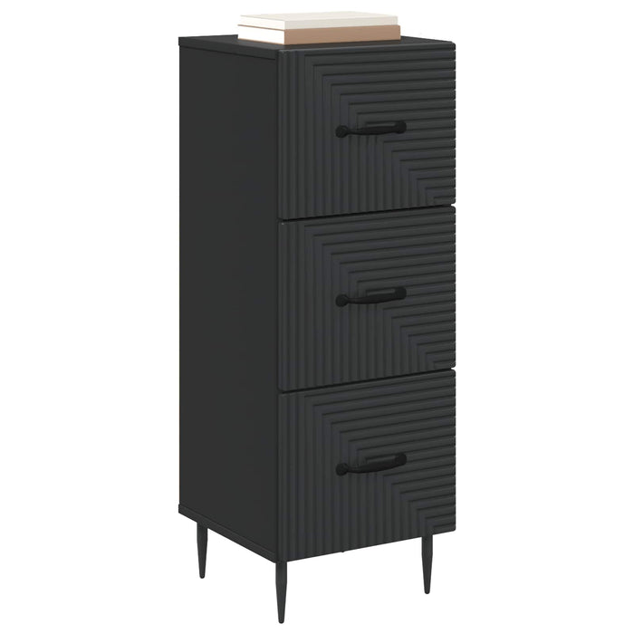 Dulap cu sertare Negru 33 x 34,5 x 89,5 cm Lemn prelucrat - WALTI WALTI