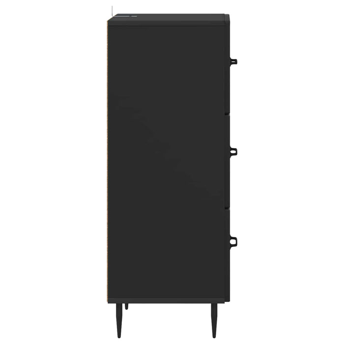 Dulap cu sertare Negru 33 x 34,5 x 89,5 cm Lemn prelucrat - WALTI WALTI