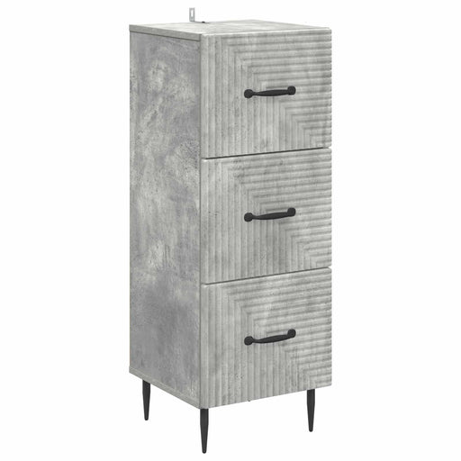 Dulap cu sertare Gri Beton 33 x 34,5 x 89,5 cm Lemn prelucrat - WALTI WALTI