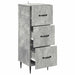 Dulap cu sertare Gri Beton 33 x 34,5 x 89,5 cm Lemn prelucrat - WALTI WALTI