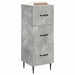 Dulap cu sertare Gri Beton 33 x 34,5 x 89,5 cm Lemn prelucrat - WALTI WALTI