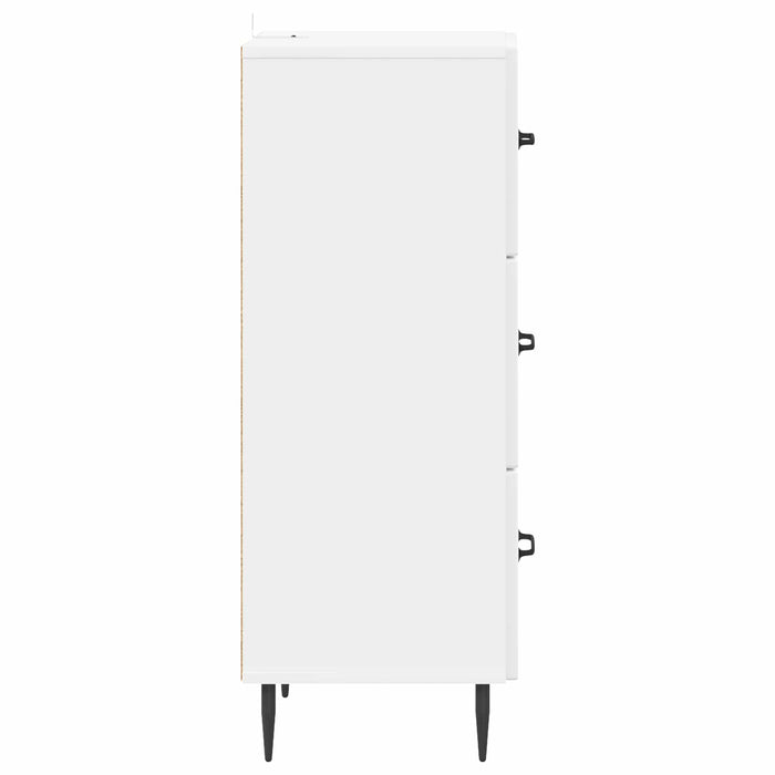 Dulap cu sertare Alb foarte lucios 33 x 34,5 x 89,5 cm - WALTI WALTI