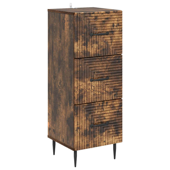 Dulap cu sertare Stejar fumuriu 33 x 34,5 x 89,5 cm - WALTI WALTI