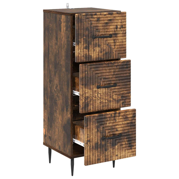 Dulap cu sertare Stejar fumuriu 33 x 34,5 x 89,5 cm - WALTI WALTI