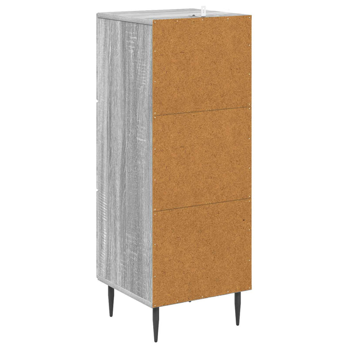 Dulap cu sertare Sonoma gri 33 x 34,5 x 89,5 cm Lemn prelucrat - WALTI WALTI