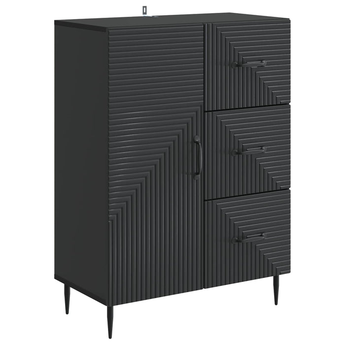 Bufet cu sertar Negru 66 x 34,5 x 89,5 cm Lemn prelucrat - WALTI WALTI