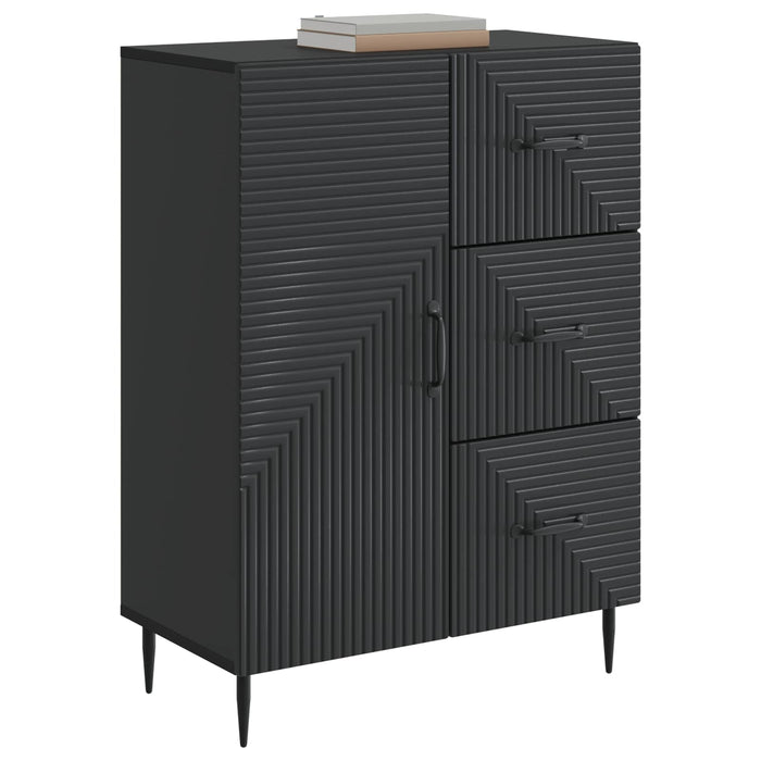 Bufet cu sertar Negru 66 x 34,5 x 89,5 cm Lemn prelucrat - WALTI WALTI
