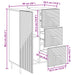 Bufet cu sertar Negru 66 x 34,5 x 89,5 cm Lemn prelucrat - WALTI WALTI