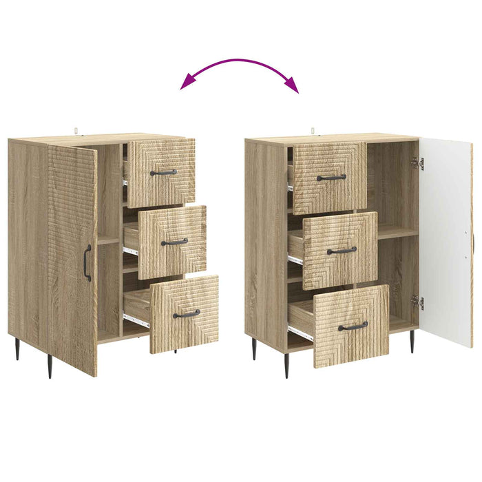 Bufet Stejar Sonoma 66 x 34,5 x 89,5 cm Lemn prelucrat - WALTI WALTI