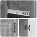 Bufet cu sertar Gri Beton 66 x 34,5 x 89,5 cm Lemn prelucrat - WALTI WALTI
