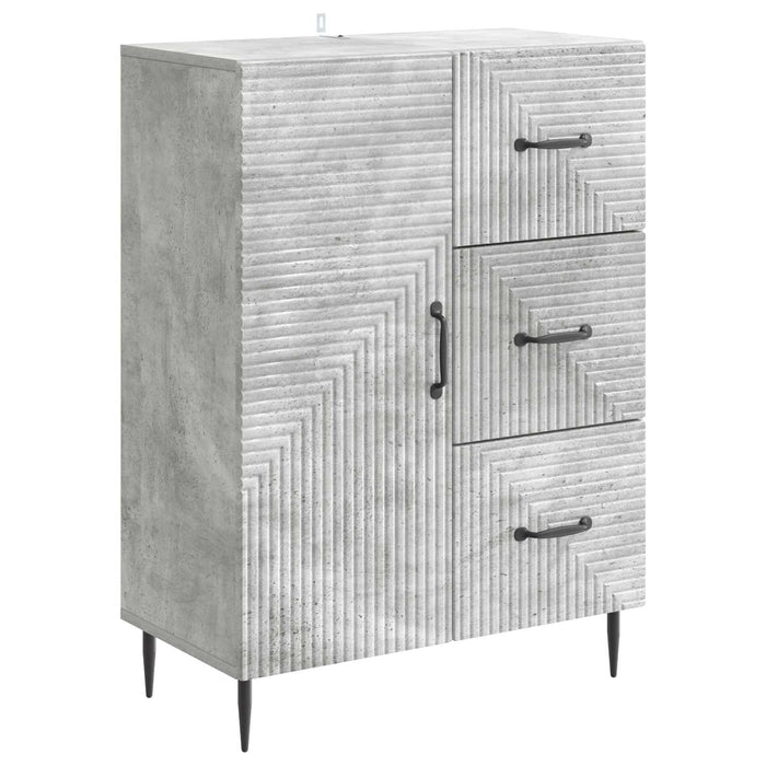 Bufet cu sertar Gri Beton 66 x 34,5 x 89,5 cm Lemn prelucrat - WALTI WALTI