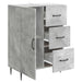 Bufet cu sertar Gri Beton 66 x 34,5 x 89,5 cm Lemn prelucrat - WALTI WALTI