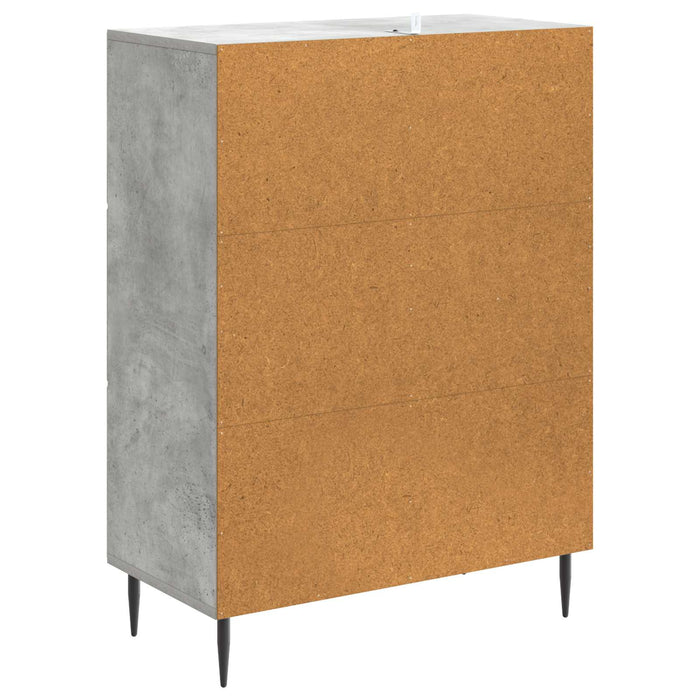 Bufet cu sertar Gri Beton 66 x 34,5 x 89,5 cm Lemn prelucrat - WALTI WALTI