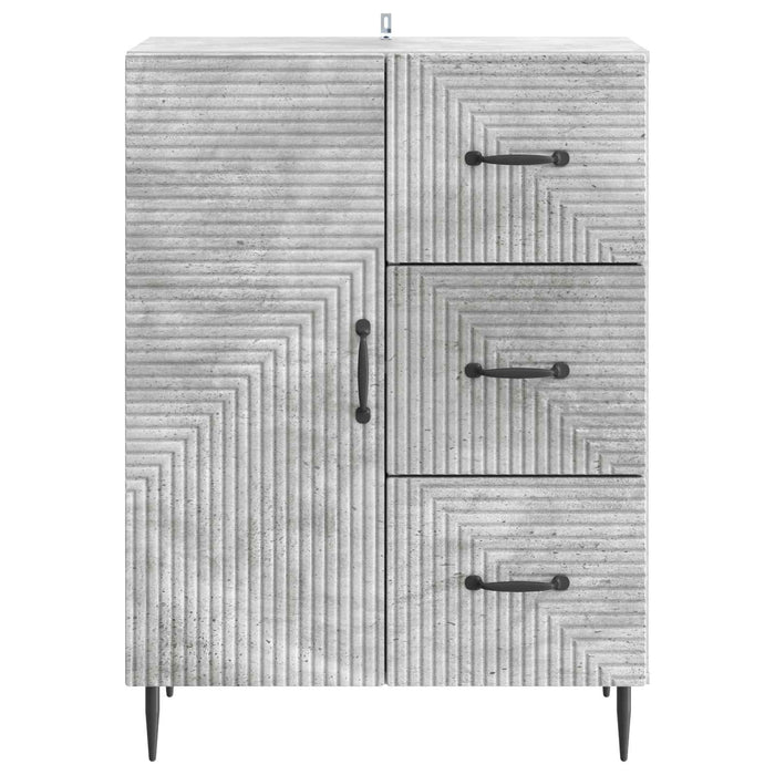 Bufet cu sertar Gri Beton 66 x 34,5 x 89,5 cm Lemn prelucrat - WALTI WALTI