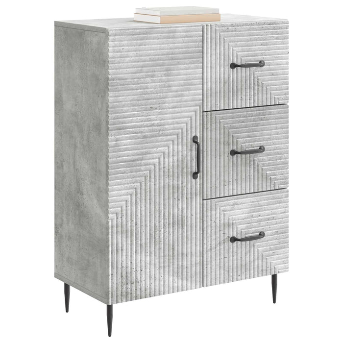 Bufet cu sertar Gri Beton 66 x 34,5 x 89,5 cm Lemn prelucrat - WALTI WALTI