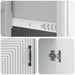 Bufet Alb foarte lucios 66 x 34,5 x 89,5 cm Lemn prelucrat - WALTI WALTI