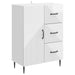 Bufet Alb foarte lucios 66 x 34,5 x 89,5 cm Lemn prelucrat - WALTI WALTI