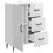 Bufet Alb foarte lucios 66 x 34,5 x 89,5 cm Lemn prelucrat - WALTI WALTI