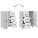 Bufet Alb foarte lucios 66 x 34,5 x 89,5 cm Lemn prelucrat - WALTI WALTI