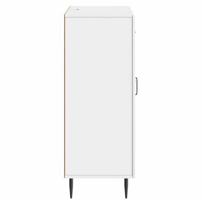 Bufet Alb foarte lucios 66 x 34,5 x 89,5 cm Lemn prelucrat - WALTI WALTI