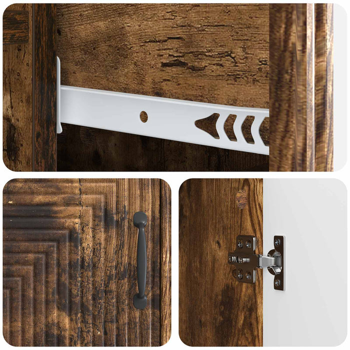 Bufet Stejar fumuriu 66 x 34,5 x 89,5 cm Lemn prelucrat - WALTI WALTI