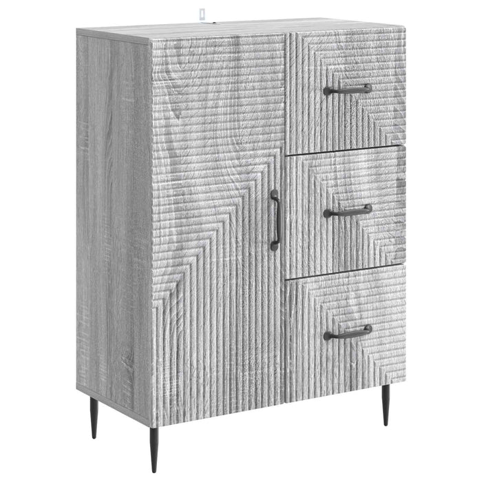 Bufet cu sertar Sonoma gri 66 x 34,5 x 89,5 cm Lemn prelucrat - WALTI WALTI