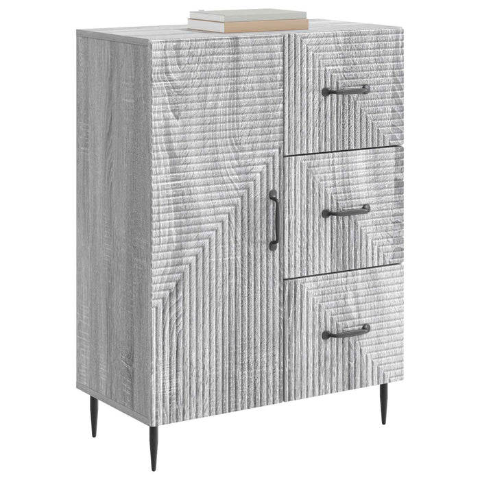 Bufet cu sertar Sonoma gri 66 x 34,5 x 89,5 cm Lemn prelucrat - WALTI WALTI