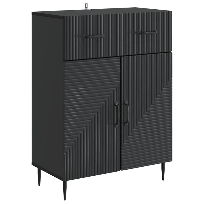Bufet cu sertar Negru 66 x 34,5 x 89,5 cm Lemn prelucrat - WALTI WALTI