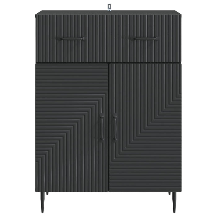 Bufet cu sertar Negru 66 x 34,5 x 89,5 cm Lemn prelucrat - WALTI WALTI