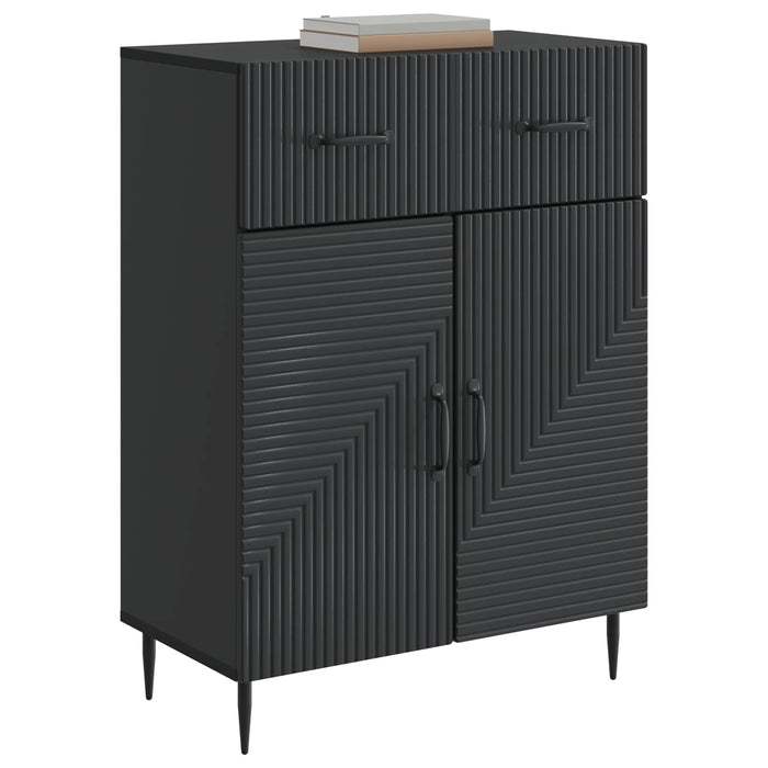 Bufet cu sertar Negru 66 x 34,5 x 89,5 cm Lemn prelucrat - WALTI WALTI