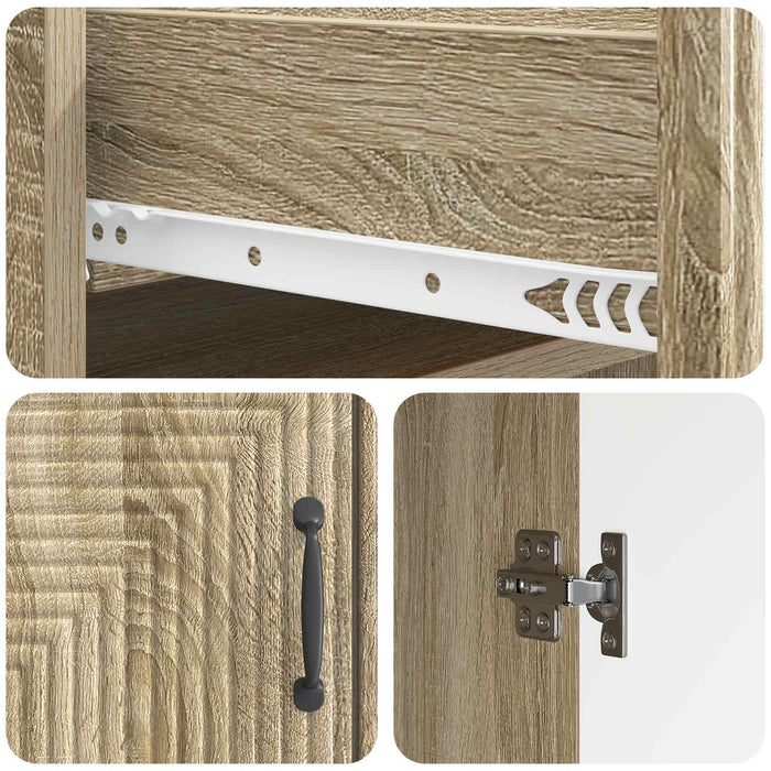 Bufet Stejar Sonoma 66 x 34,5 x 89,5 cm Lemn prelucrat - WALTI WALTI