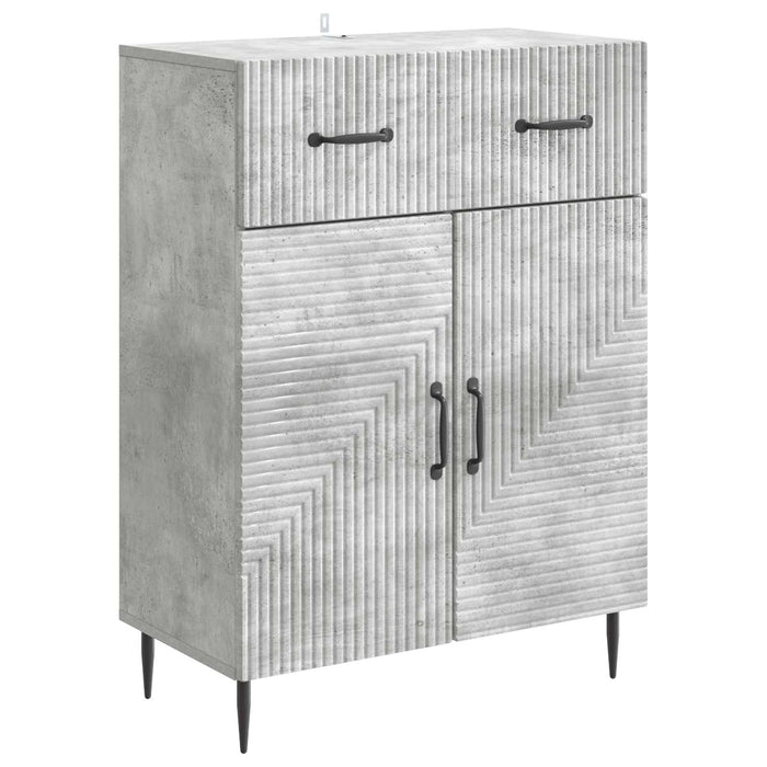 Bufet cu sertar Gri Beton 66 x 34,5 x 89,5 cm Lemn prelucrat - WALTI WALTI