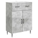 Bufet cu sertar Gri Beton 66 x 34,5 x 89,5 cm Lemn prelucrat - WALTI WALTI