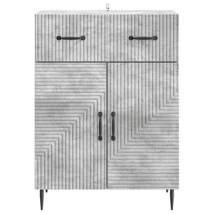 Bufet cu sertar Gri Beton 66 x 34,5 x 89,5 cm Lemn prelucrat - WALTI WALTI