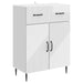 Bufet Alb foarte lucios 66 x 34,5 x 89,5 cm Lemn prelucrat - WALTI WALTI