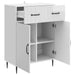 Bufet Alb foarte lucios 66 x 34,5 x 89,5 cm Lemn prelucrat - WALTI WALTI