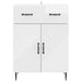 Bufet Alb foarte lucios 66 x 34,5 x 89,5 cm Lemn prelucrat - WALTI WALTI