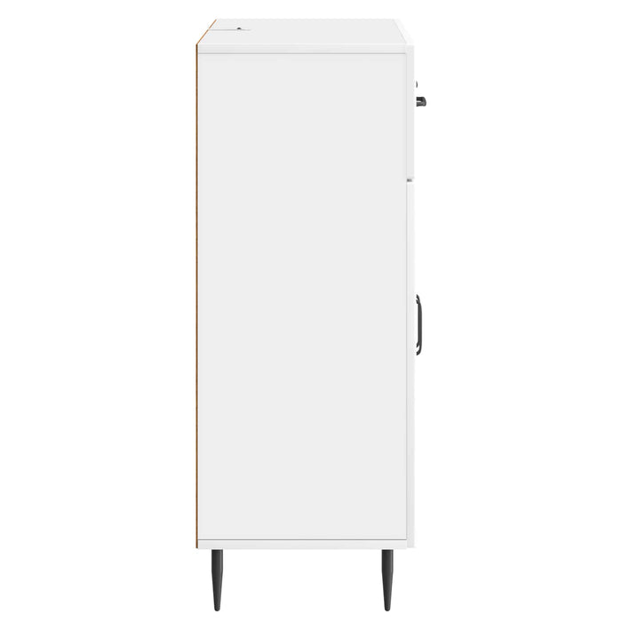 Bufet Alb foarte lucios 66 x 34,5 x 89,5 cm Lemn prelucrat - WALTI WALTI