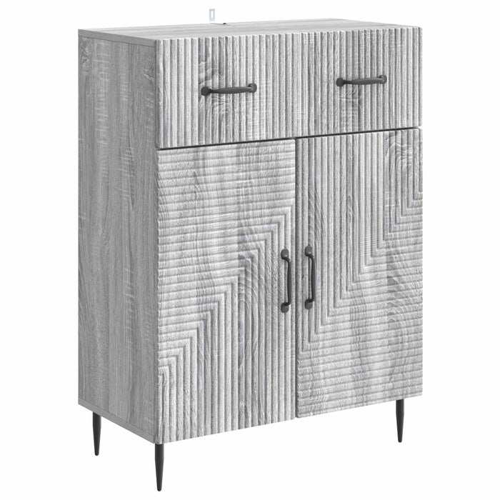 Bufet cu sertar Sonoma gri 66 x 34,5 x 89,5 cm Lemn prelucrat - WALTI WALTI