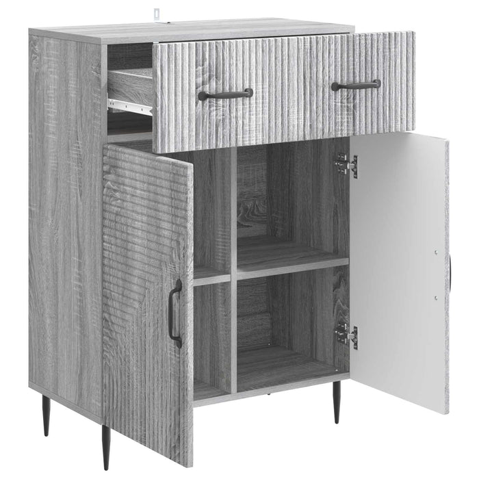 Bufet cu sertar Sonoma gri 66 x 34,5 x 89,5 cm Lemn prelucrat - WALTI WALTI