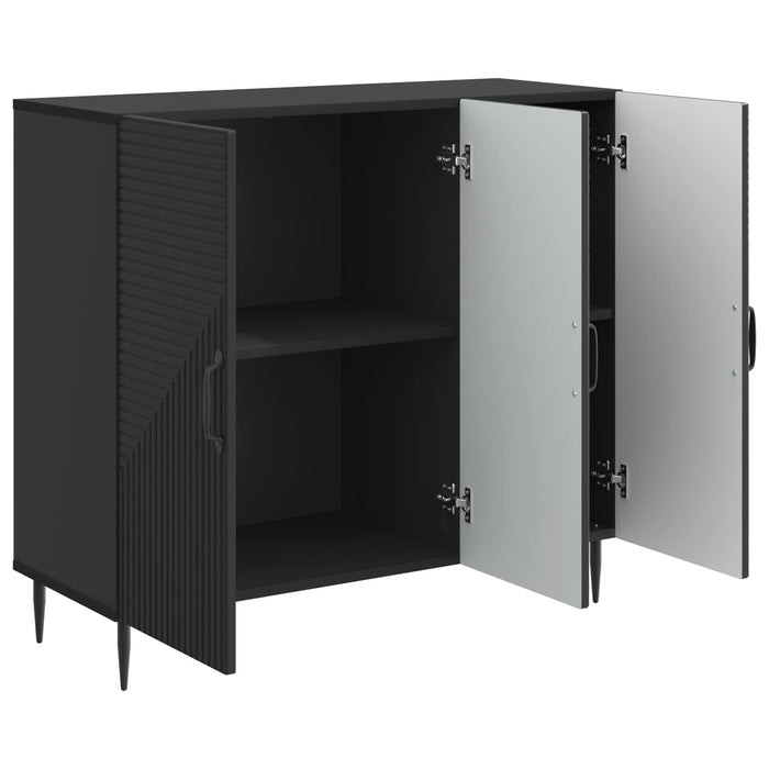 Bufet Negru 89 x 34,5 x 80 cm Lemn prelucrat - WALTI WALTI